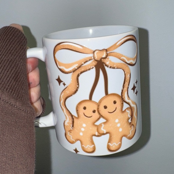 Gingerbread Couple White Mug - Picture 3 of 3